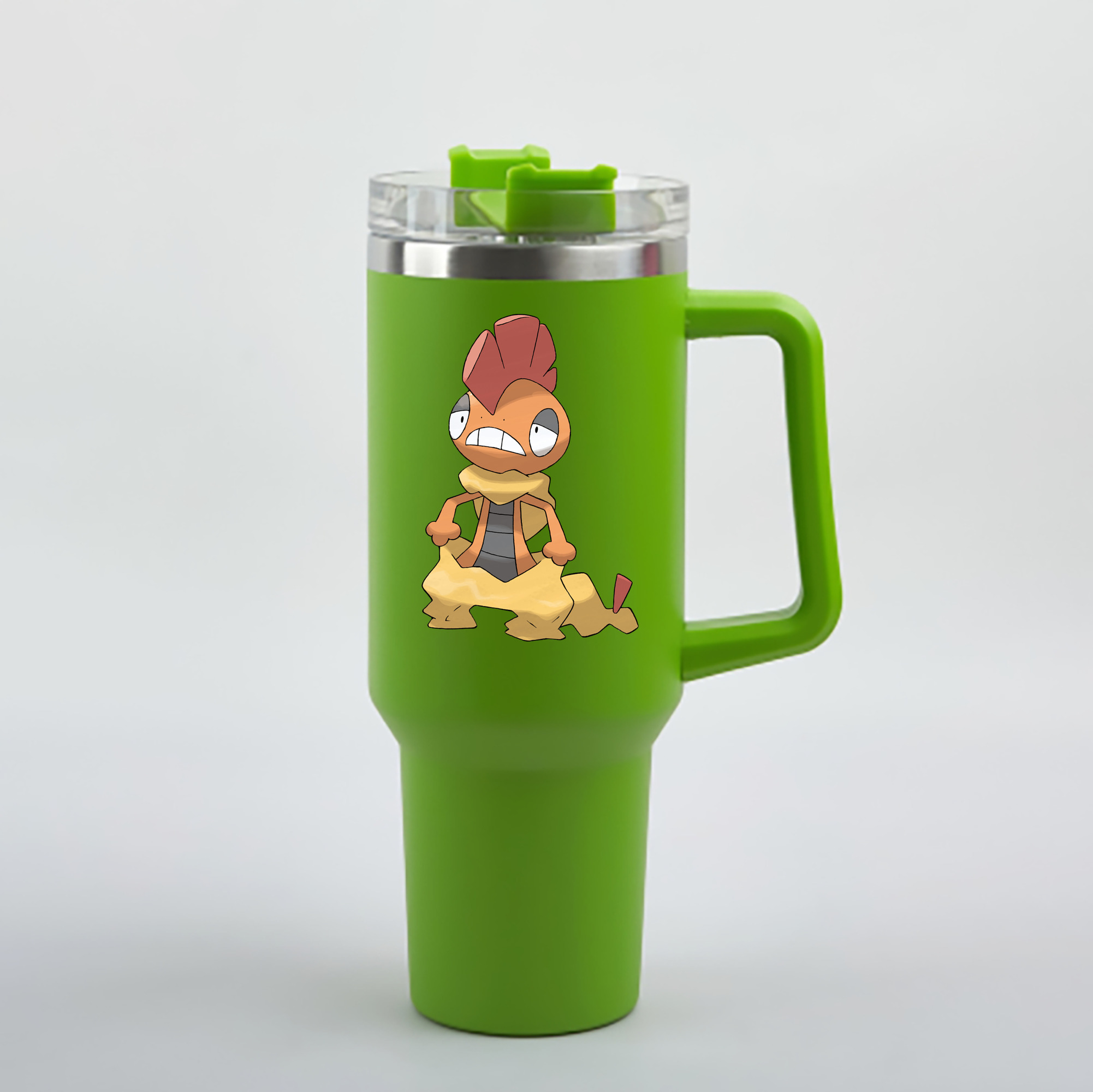 （画像用） ポケットモンスター Pokémon 1200mL車用タンブラー - クリスタルステッカー（プラスチックストロー付き）